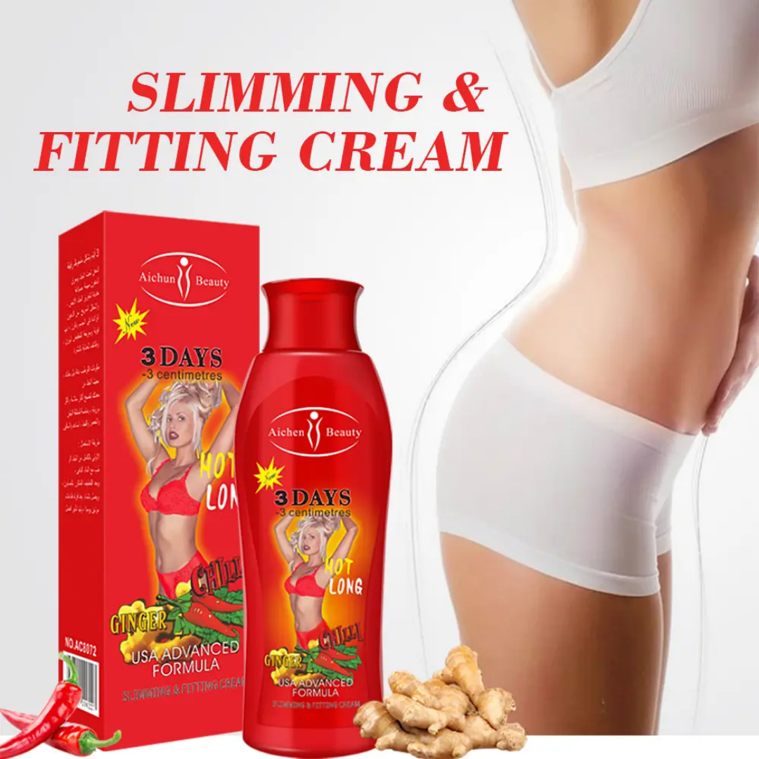 Crème naturelle au gingembre et piment pour la réduction de la cellulite, tonification et amincissement de la peau, relaxation musculaire profonde, modelage du corps, combustion des graisses, perte de poids, crème amincissante pour le corps.