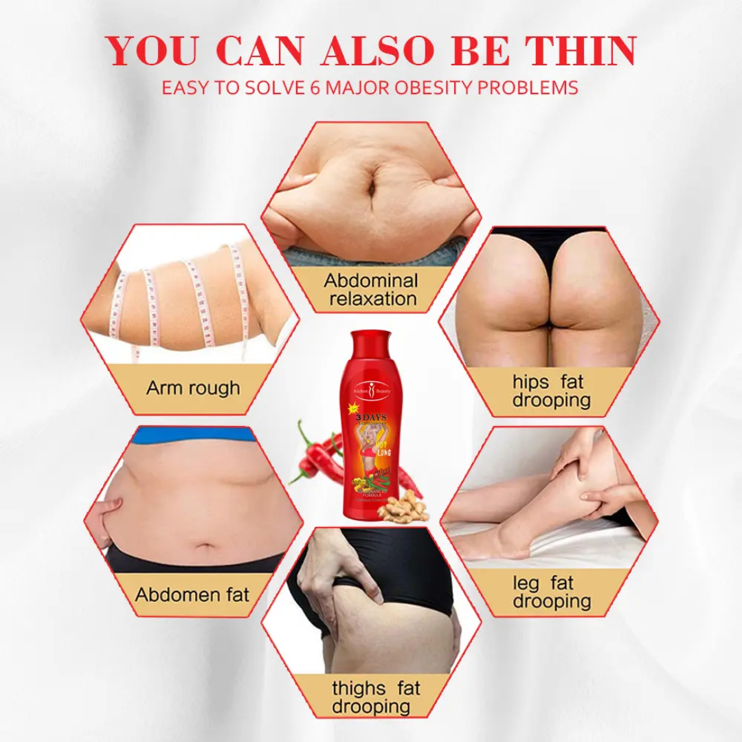 Crème naturelle au gingembre et piment pour la réduction de la cellulite, tonification et amincissement de la peau, relaxation musculaire profonde, modelage du corps, combustion des graisses, perte de poids, crème amincissante pour le corps.