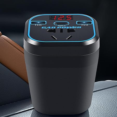 Onduleur (convertisseur) voiture  PRO+  qui Transforme votre voiture en une centrale d’énergie en déplacement