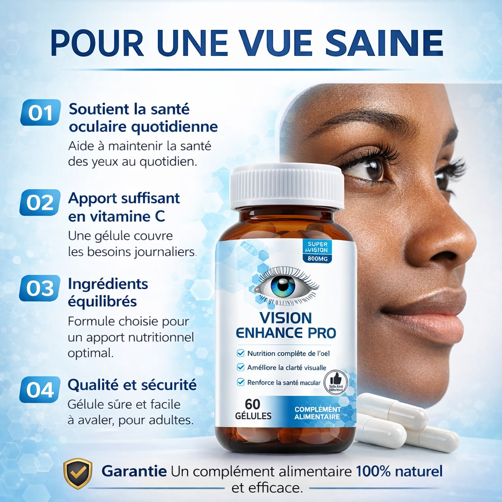 TA VISION DEVIENT DE PUS EN PLUS FLOUE ? Vision Enhance Pro EST LE COMPLEMENT PARFAIT POUR REDONNER VIE A TON CONFORT VISUEL TANT SOUHAITE;