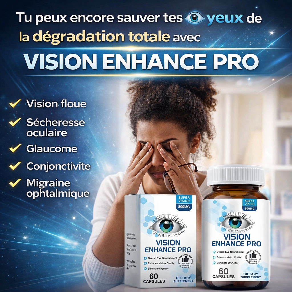 TA VISION DEVIENT DE PUS EN PLUS FLOUE ? Vision Enhance Pro EST LE COMPLEMENT PARFAIT POUR REDONNER VIE A TON CONFORT VISUEL TANT SOUHAITE;