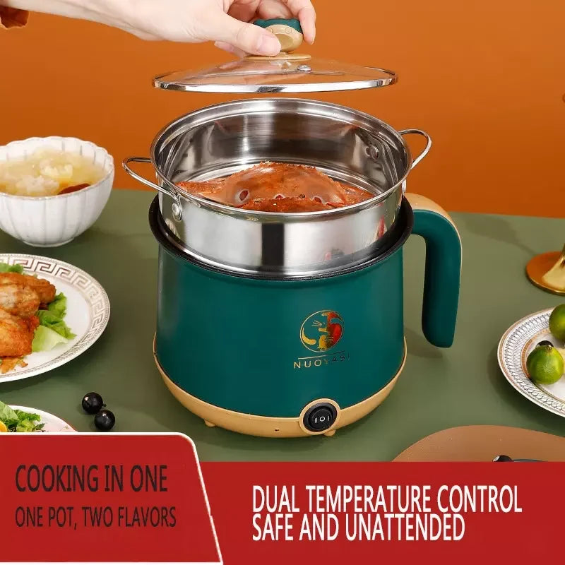 Cuiseur électrique multifonction à marmite antiadhésive, authentique pour des cuissons rapide et discrètes | 1.8L
