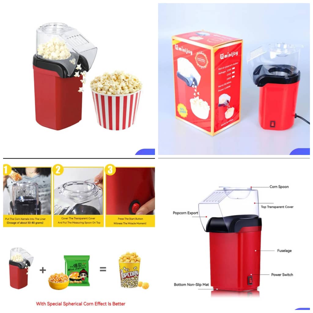 MINI MACHINE À POPCORN QUI VOUS OFFRE DES MOMENTS MAGIQUES EN FAMILLE À LA MAISON
