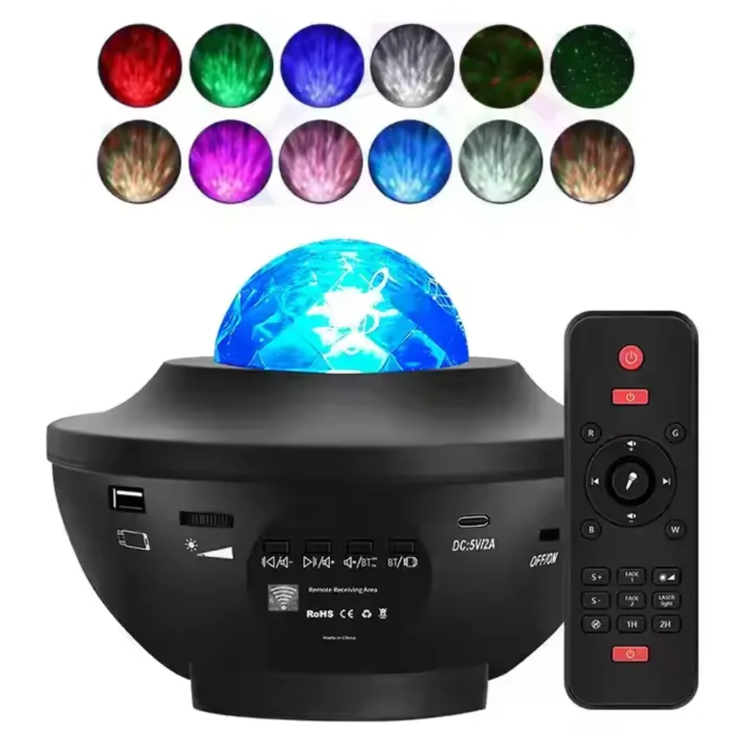 Projecteur de lumière étoilé et musicale parfait pour sublimer et ambiancer la fête en famille