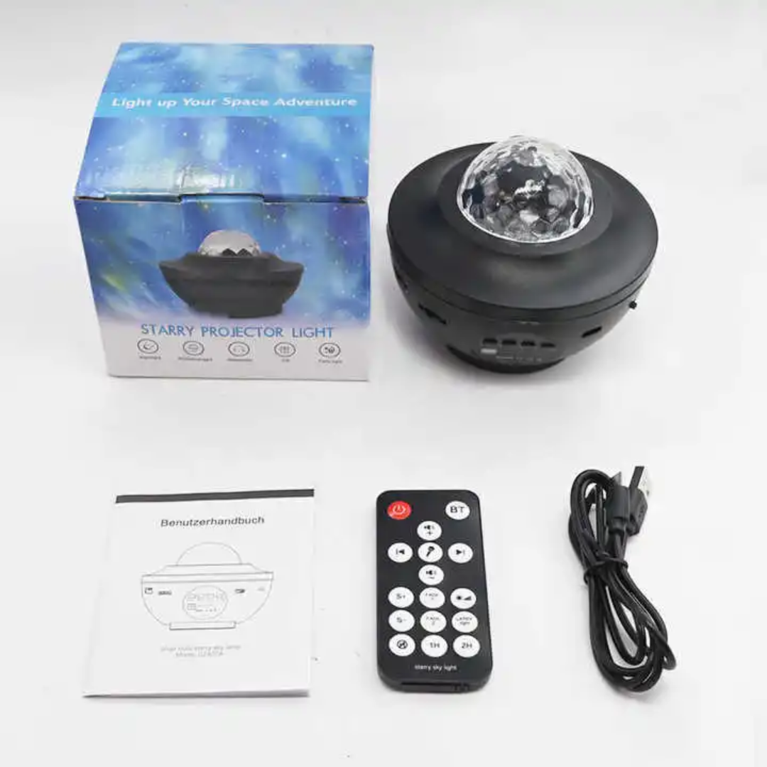 Projecteur de lumière étoilé et musicale parfait pour sublimer et ambiancer la fête en famille