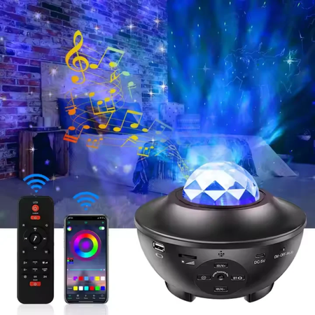 Projecteur de lumière étoilé et musicale parfait pour sublimer et ambiancer la fête en famille
